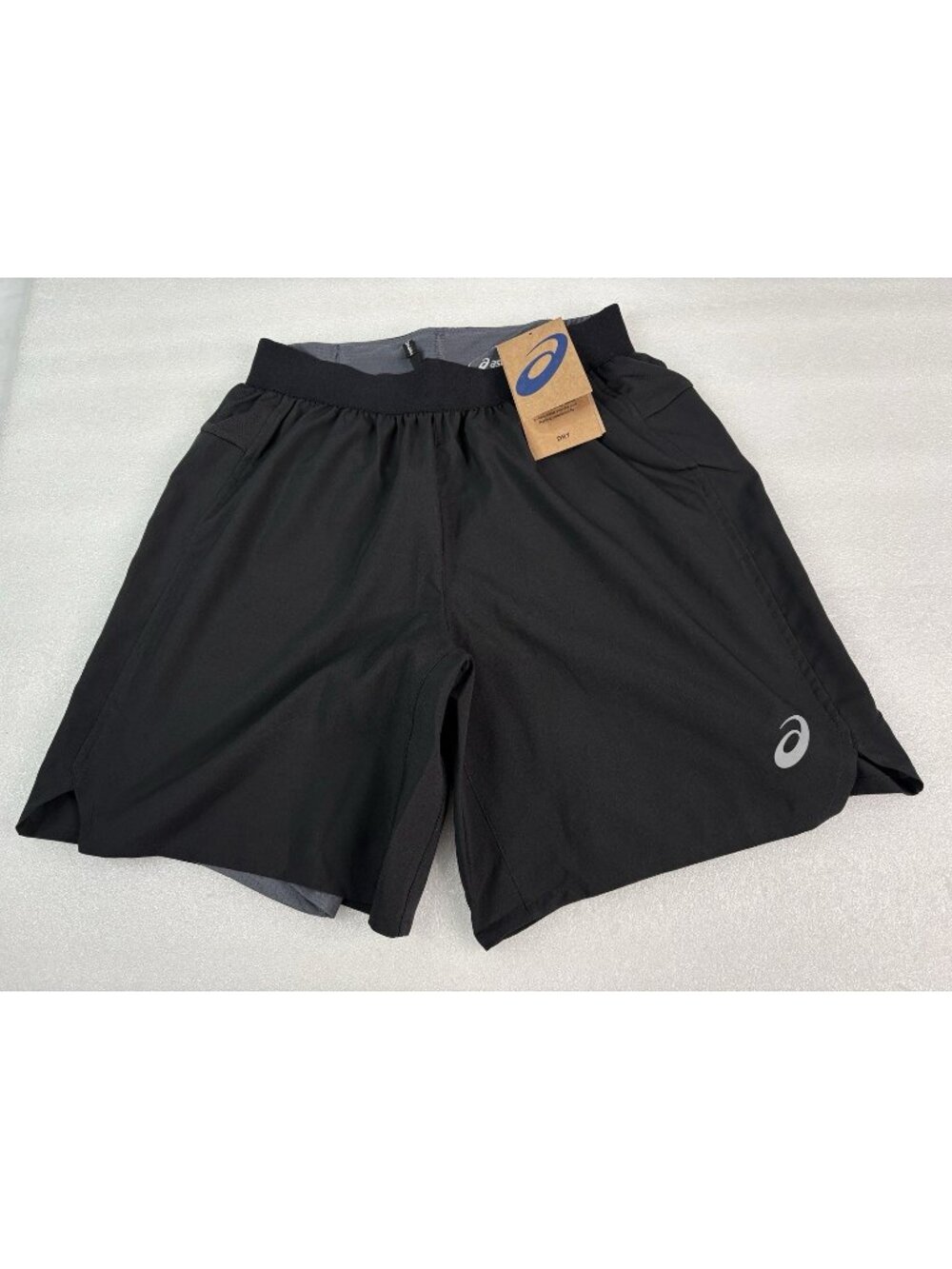 NWT ASICS 2 in 1 7” Running Shorts Women’s Small Black Lined Reflective